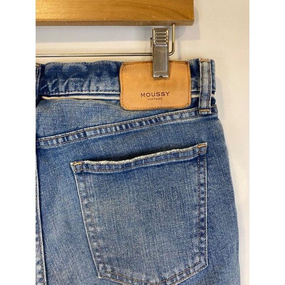 MOUSSY 27 Depew Skinny Jean Light Blue Fray Hem Distressed GUC* - Picture 4 of 9